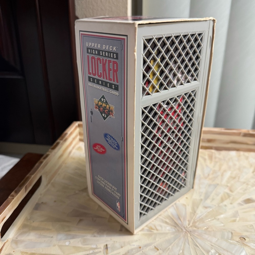 Upper Deck Locker Series Basketball Card Display Box - White no cards